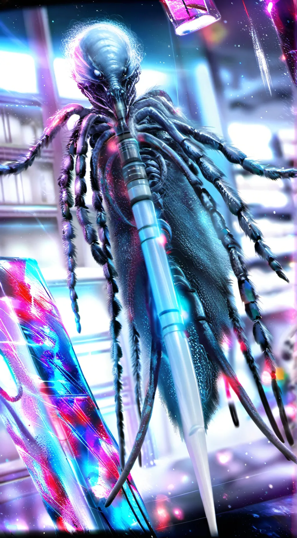 ai character: pregnant parasite background