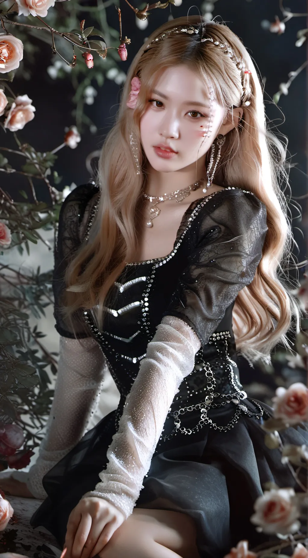 ai character: rosè background