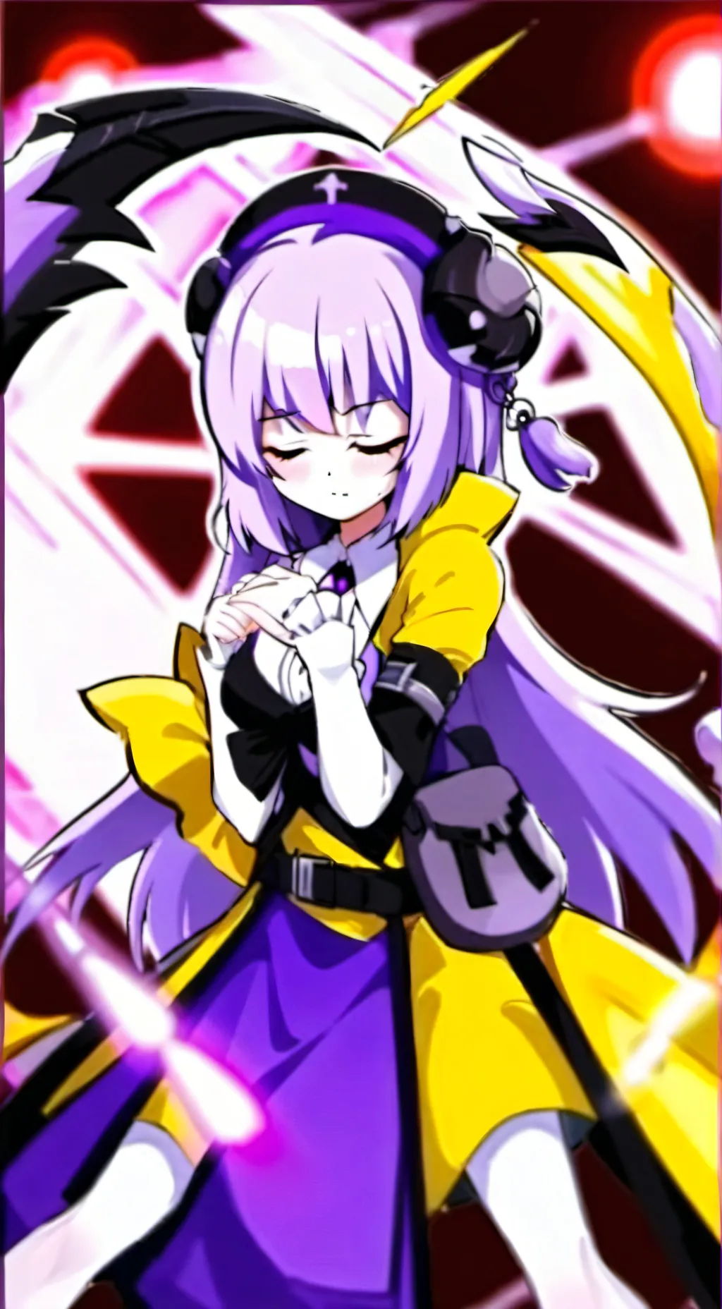 ai character: dark meric background