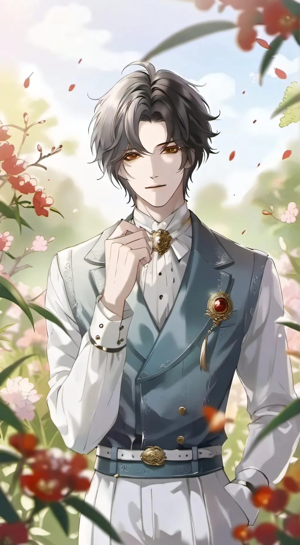 ai character: puppet guy background