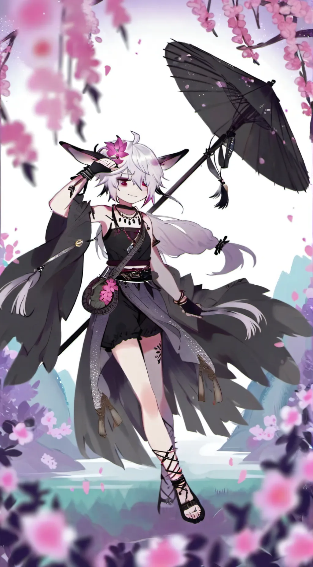 ai character: Gacha_Taiko background