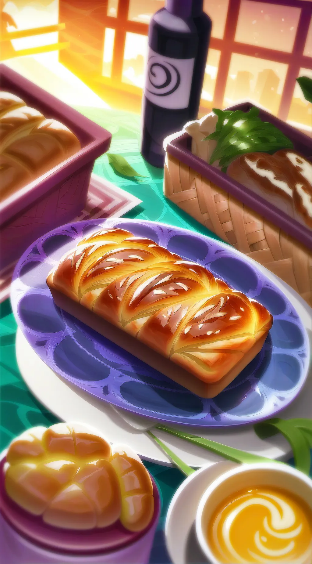 ai character: Bread background