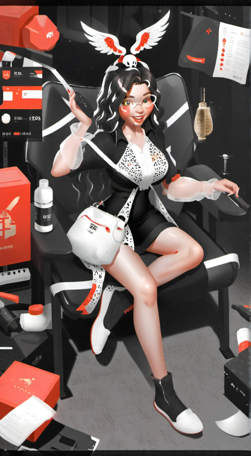ai character: emily background
