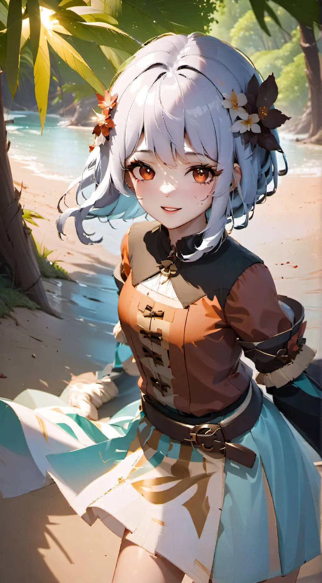 ai character: Angélica  background