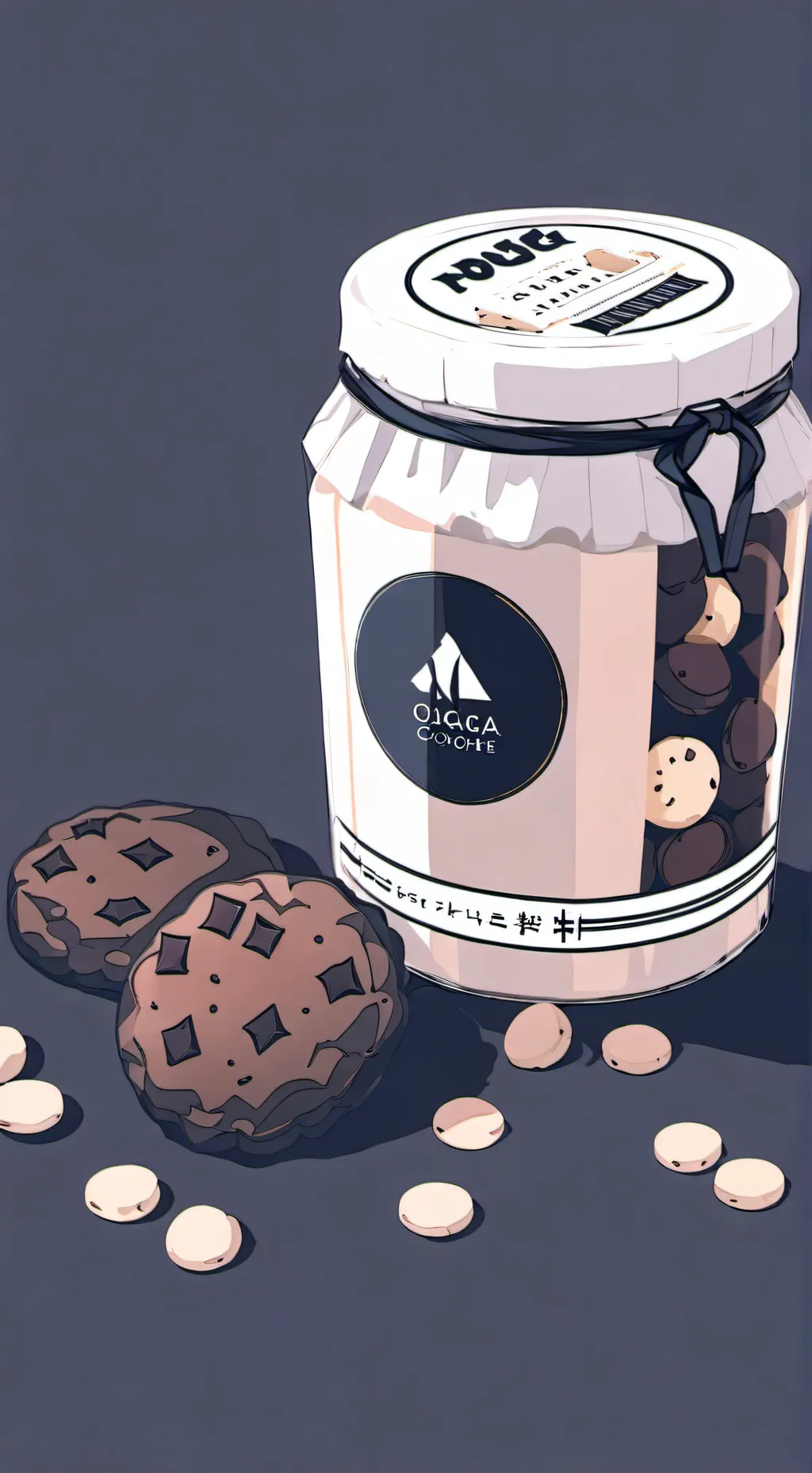 ai character: Dark cacao background