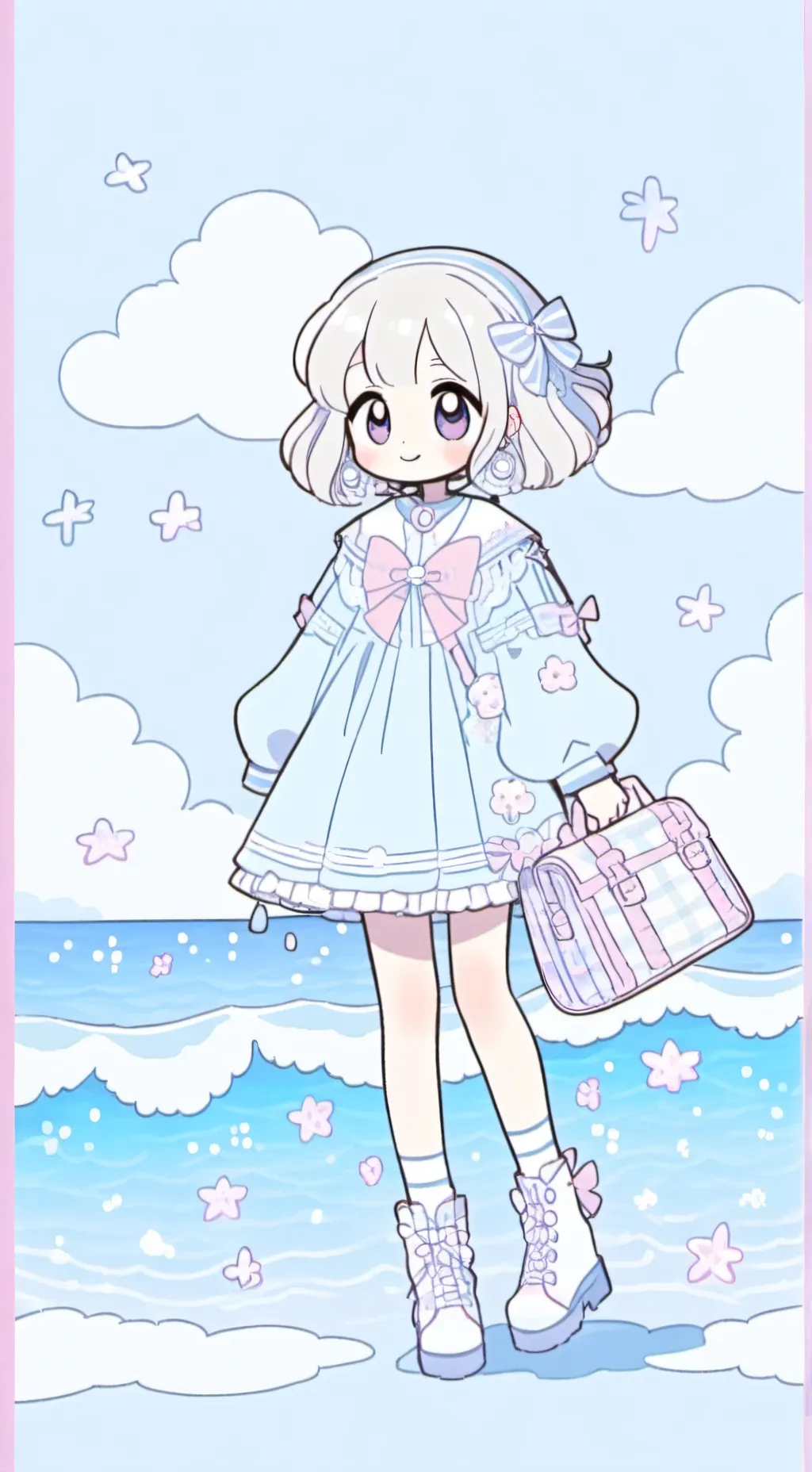ai character: MOONCAKE background