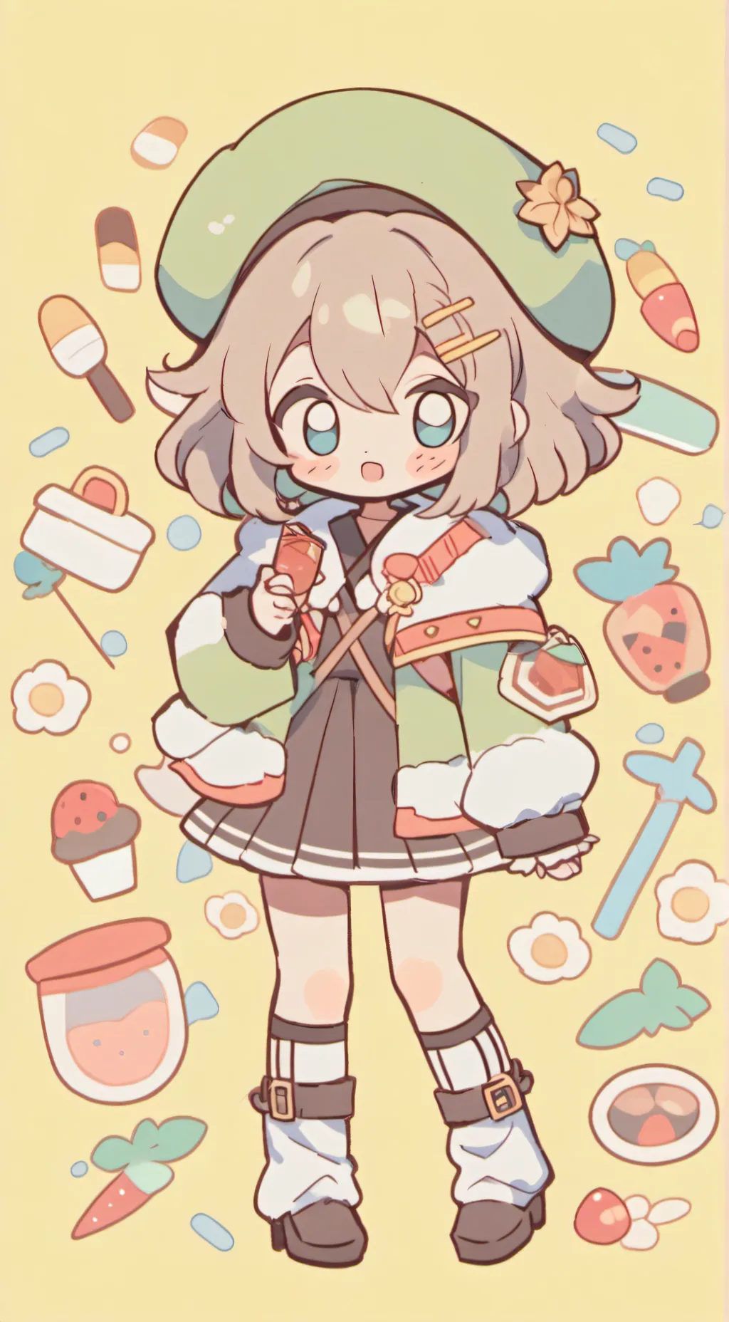 ai character: burde  background
