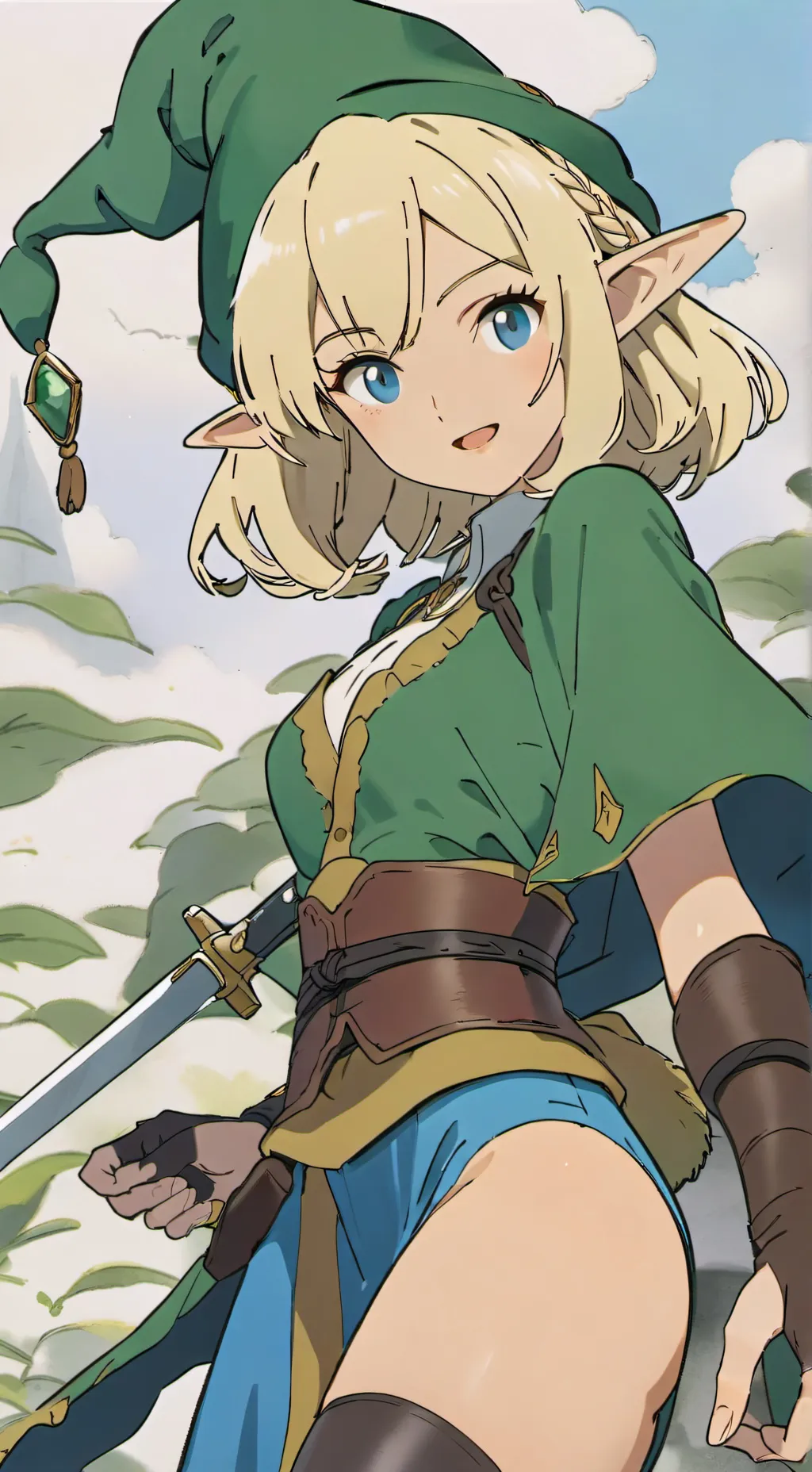 ai character: Link (AU) background