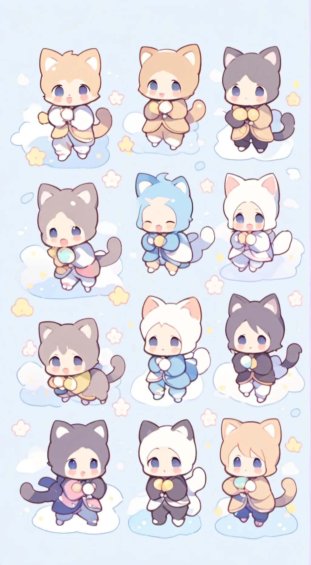 ai character: neko babys background