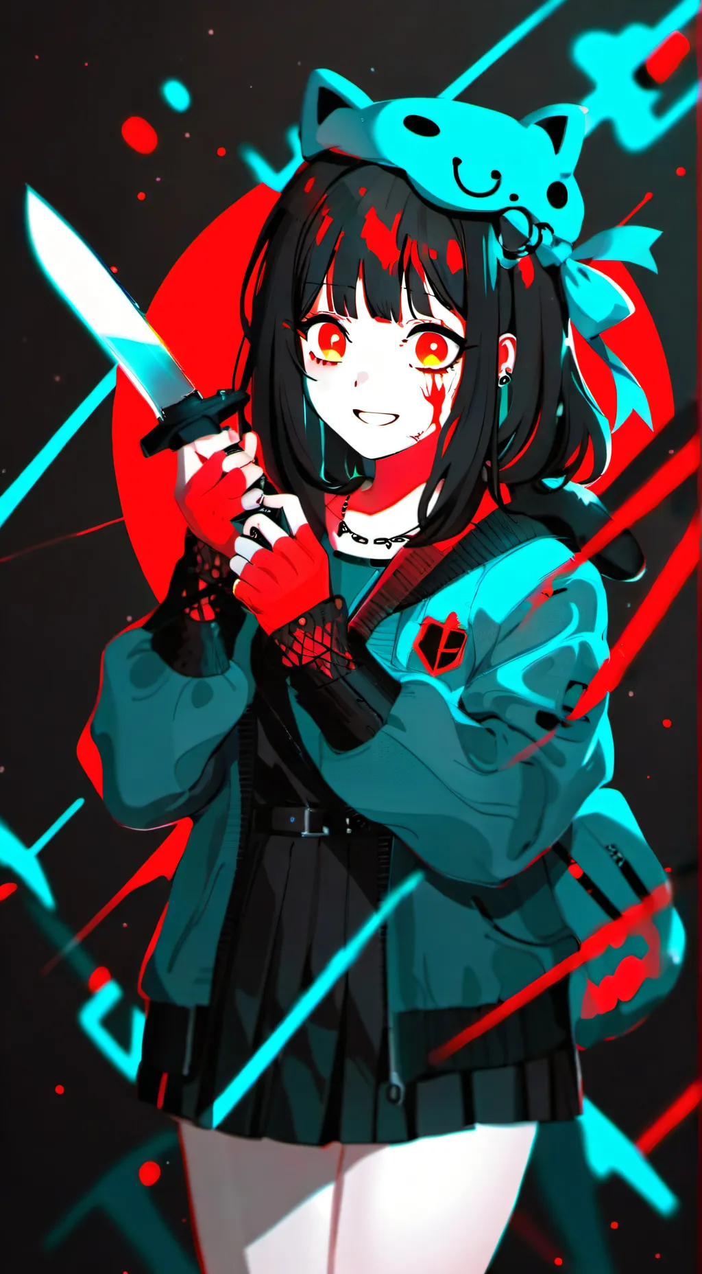 ai character: Glitchie💾 background