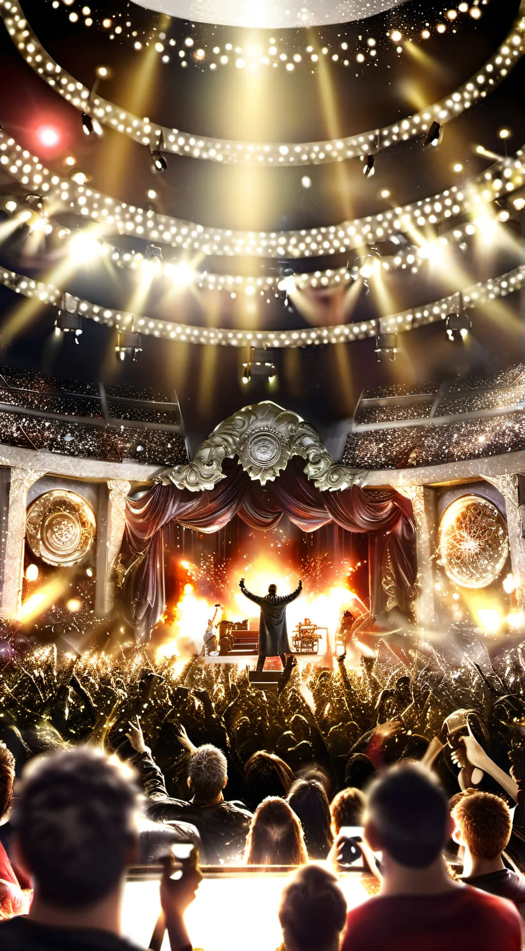 ai character: Uppermoons concert background