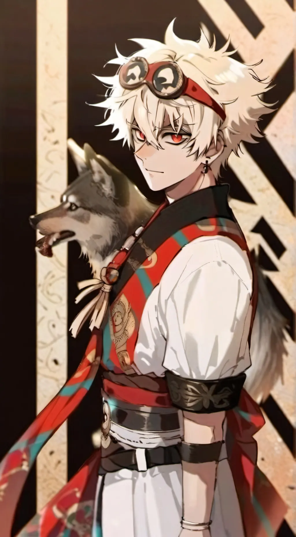 ai character: Bakugo x deku background