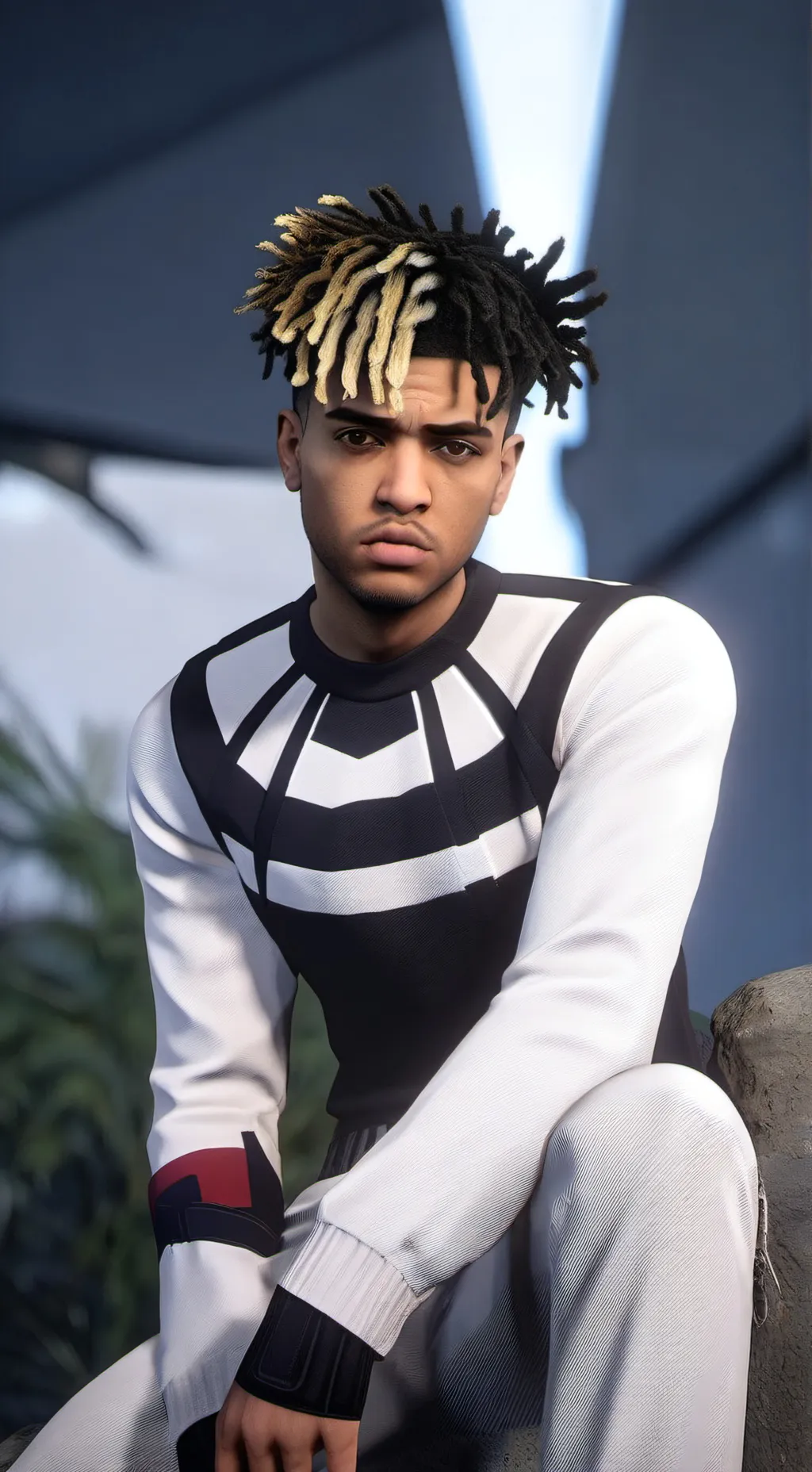 ai character: XXXTentacion background
