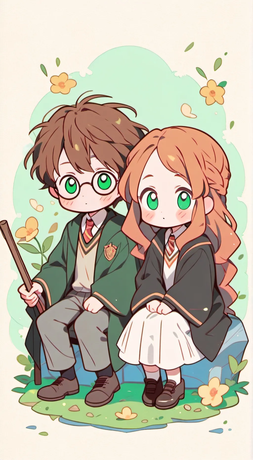 ai character: harry and ginny background