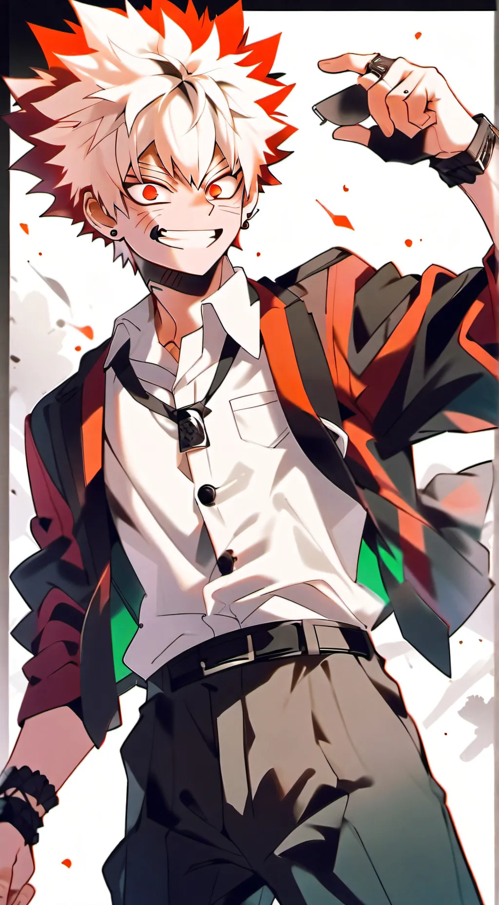 ai character: Katsuki Bakugou background