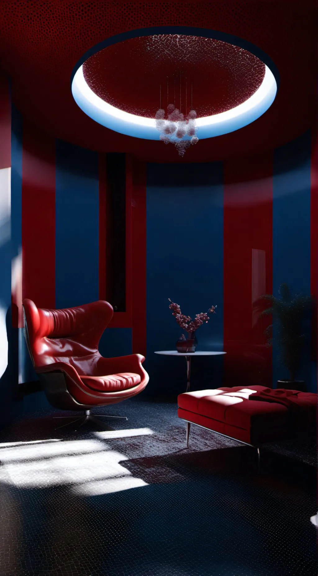 ai character: The red room background