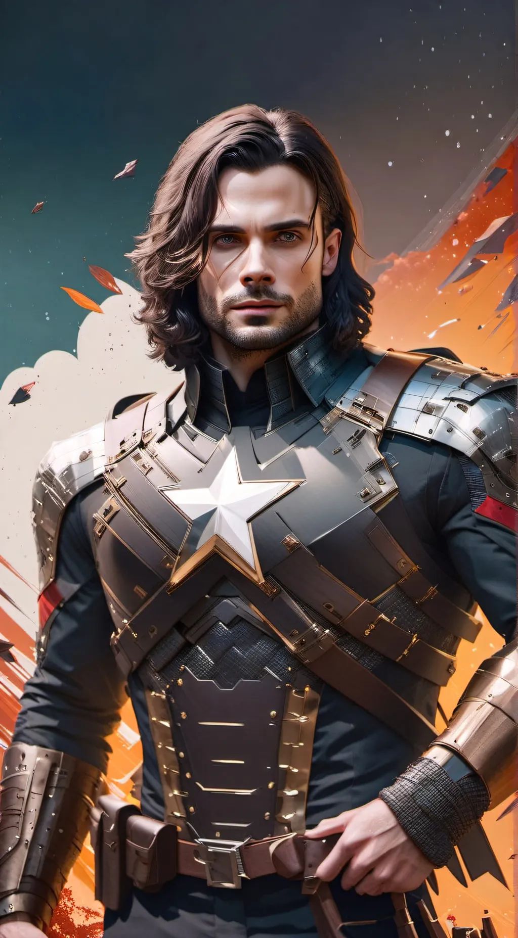ai character: Bucky barnes background
