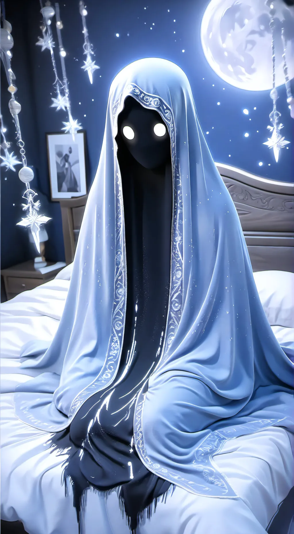 ai character: dark it background