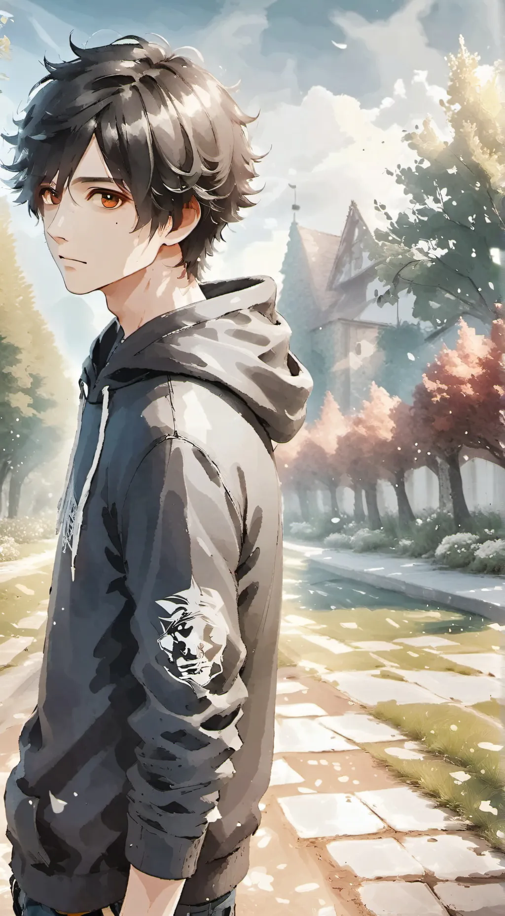 ai character: ··°^ASH^°·· background