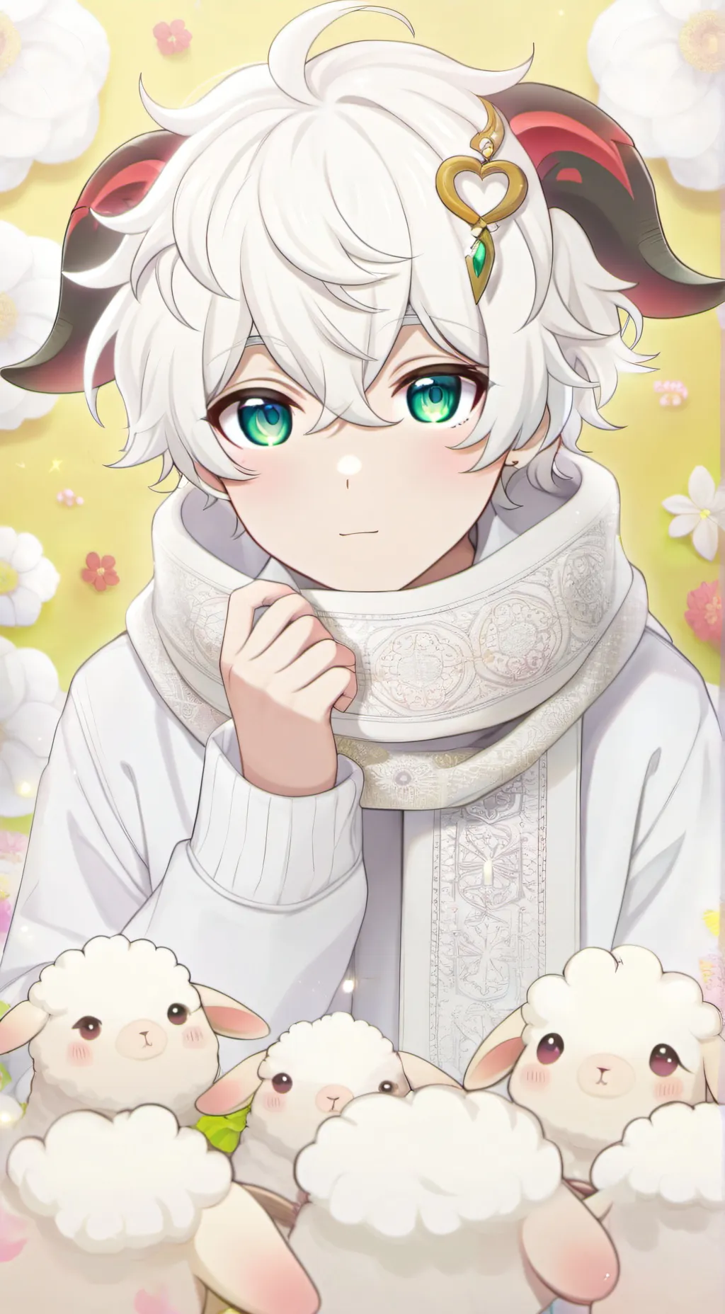 ai character: Shiro the sheepdem background