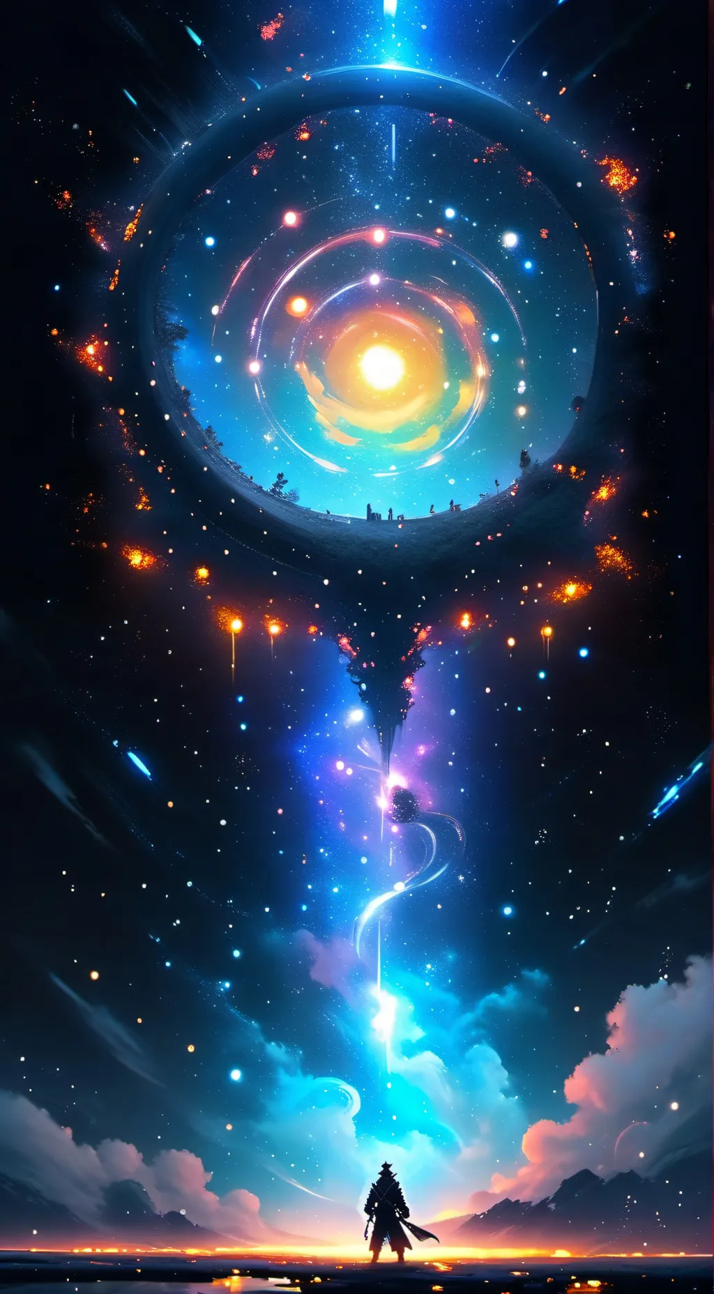 ai character: A portal background