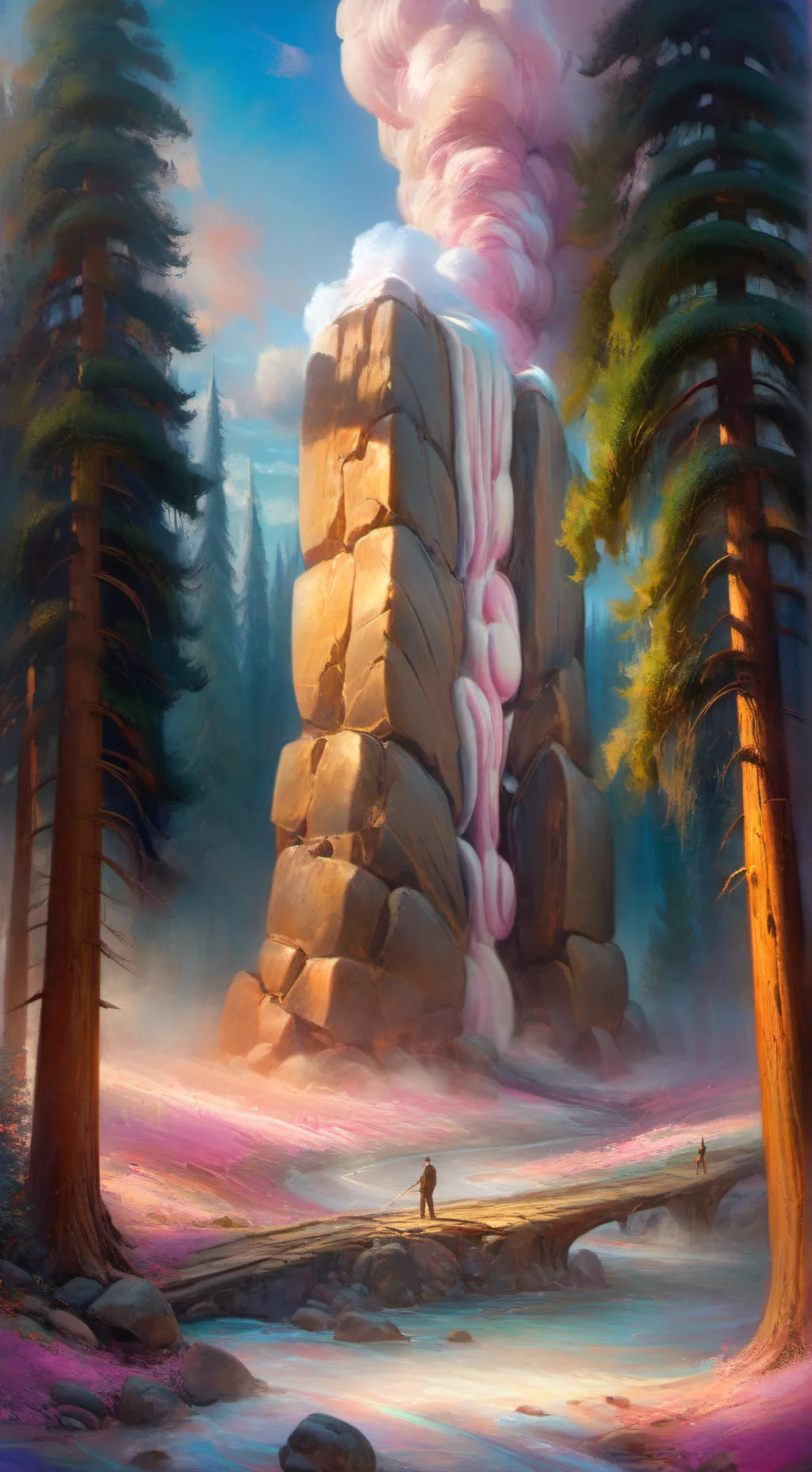 ai character: "scary" forest  background