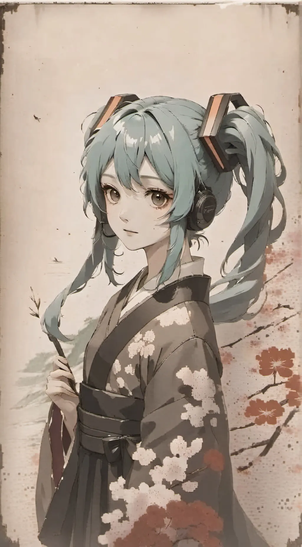 ai character: MIKU background