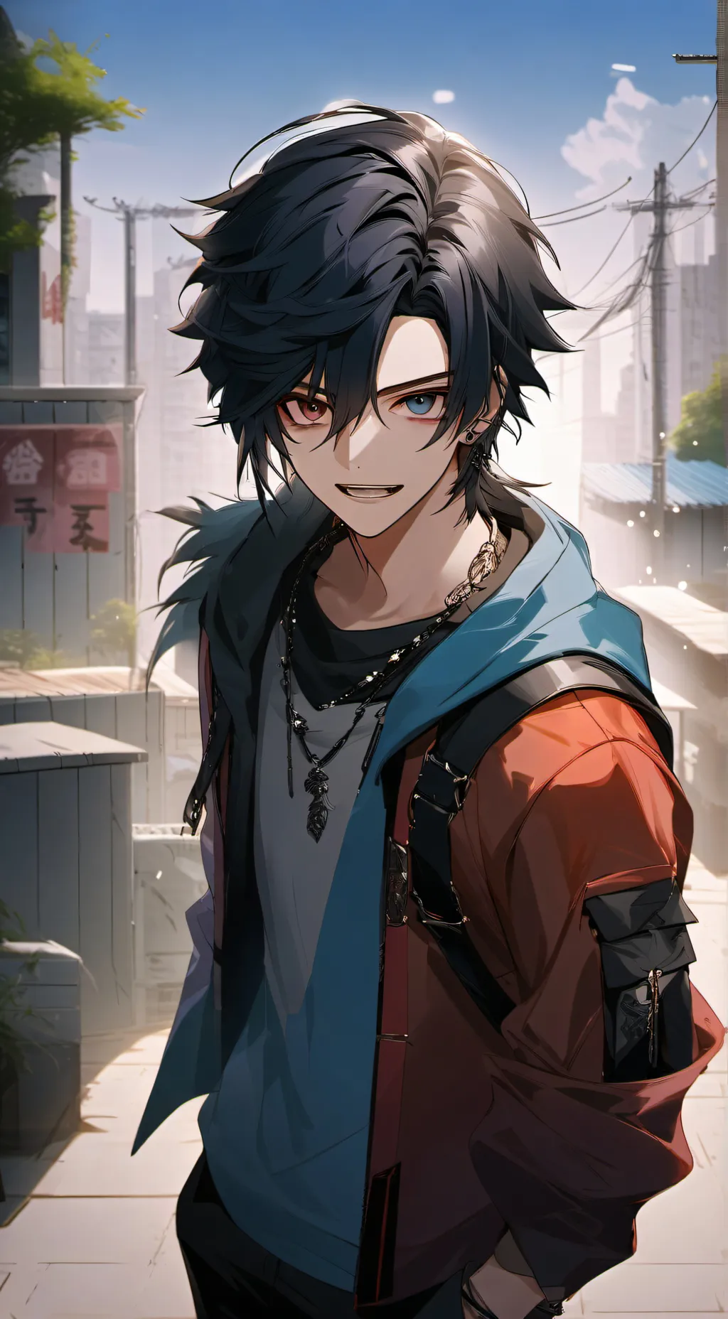 ai character: Felix  background