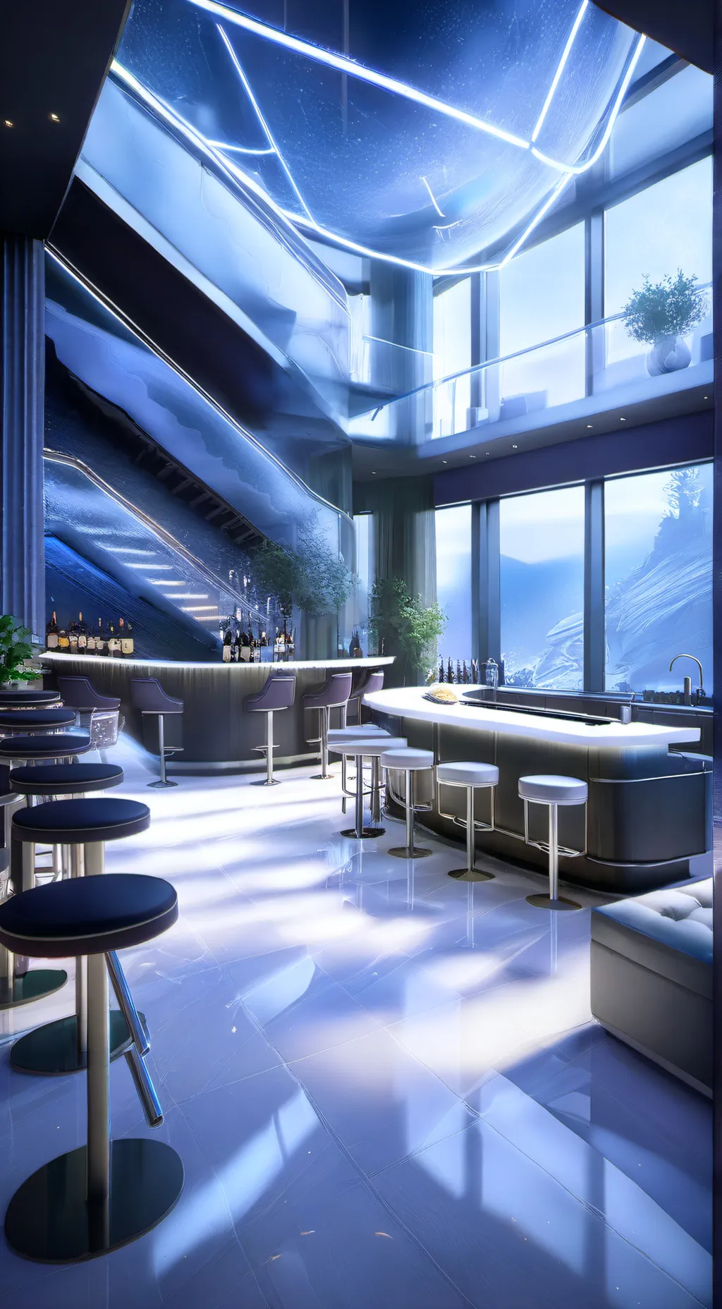 ai character: bar background