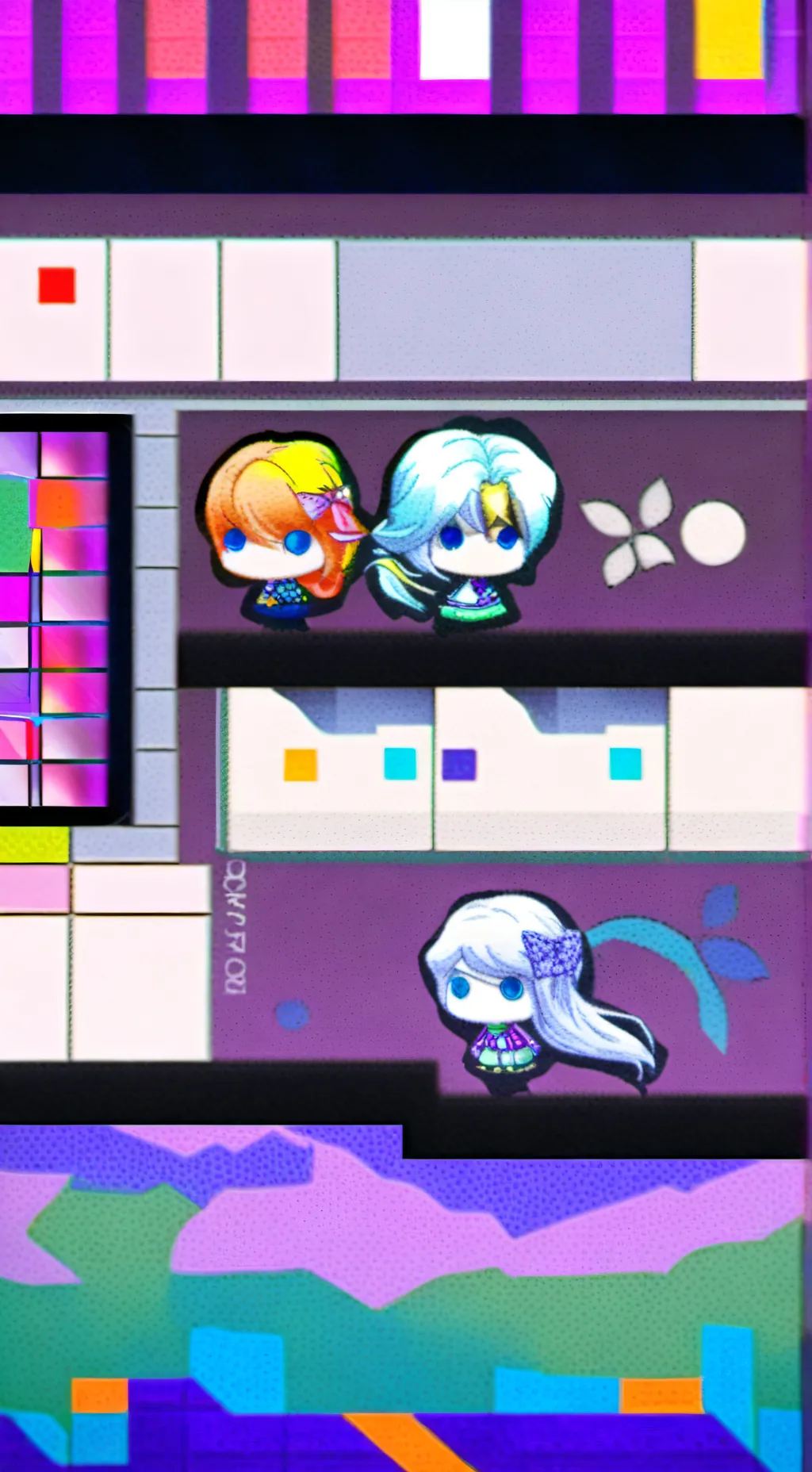 ai character: golden lily background