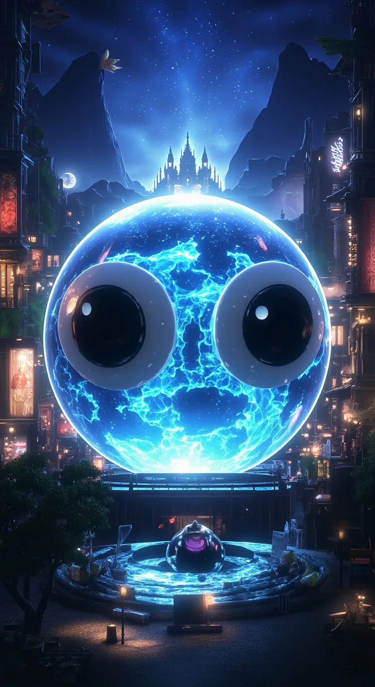 ai character: Ball-D background