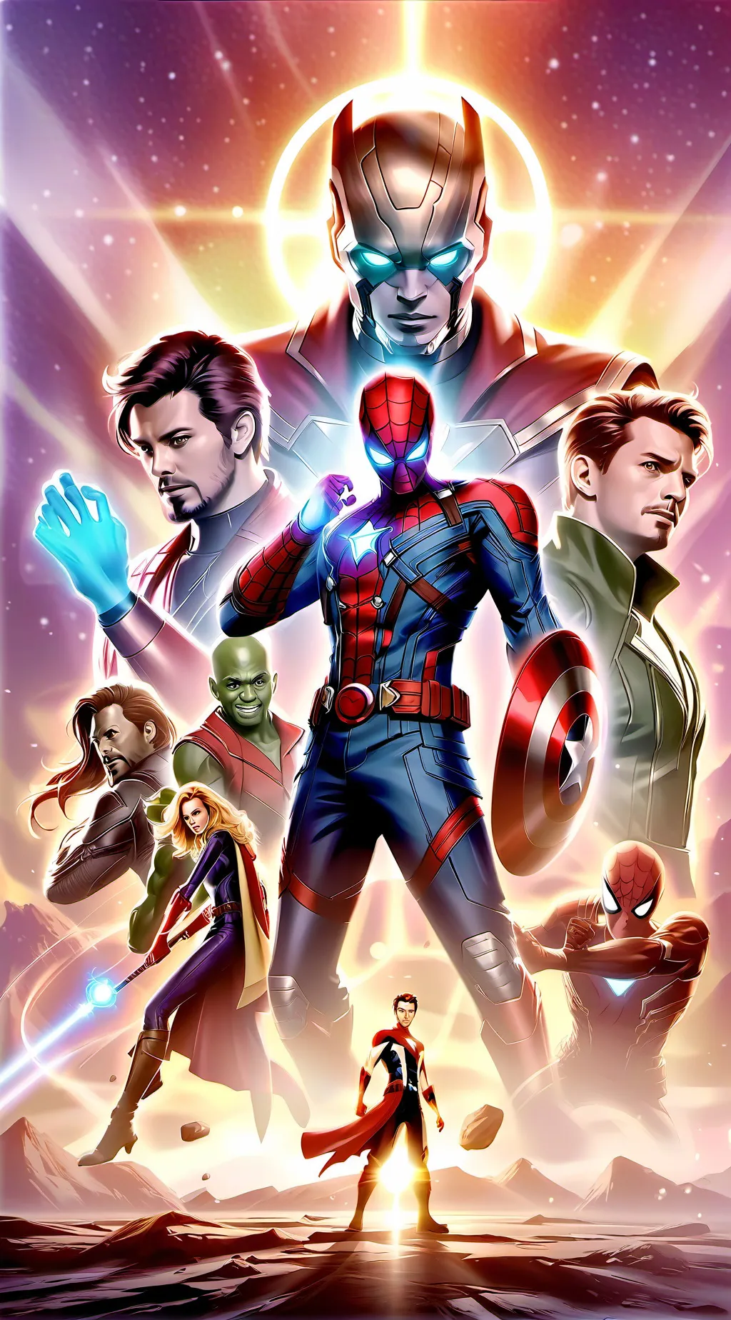 ai character: Avengers  background