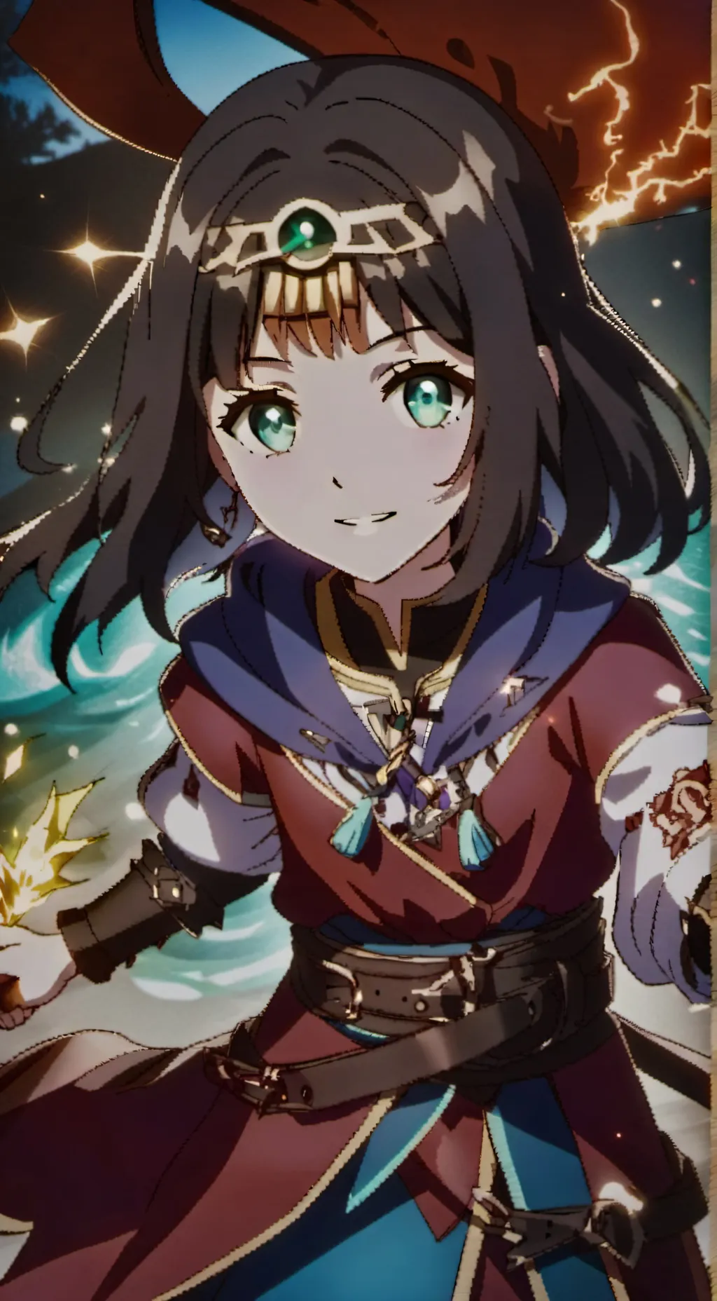 ai character: Crystal background
