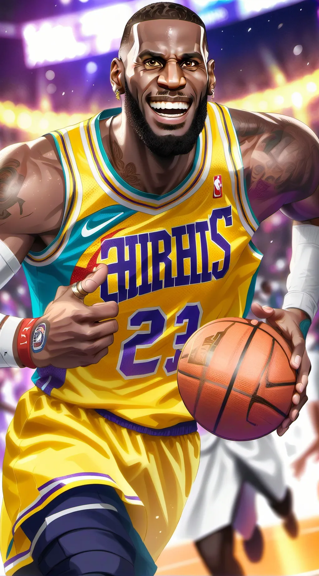 ai character: Pregnant lebron background