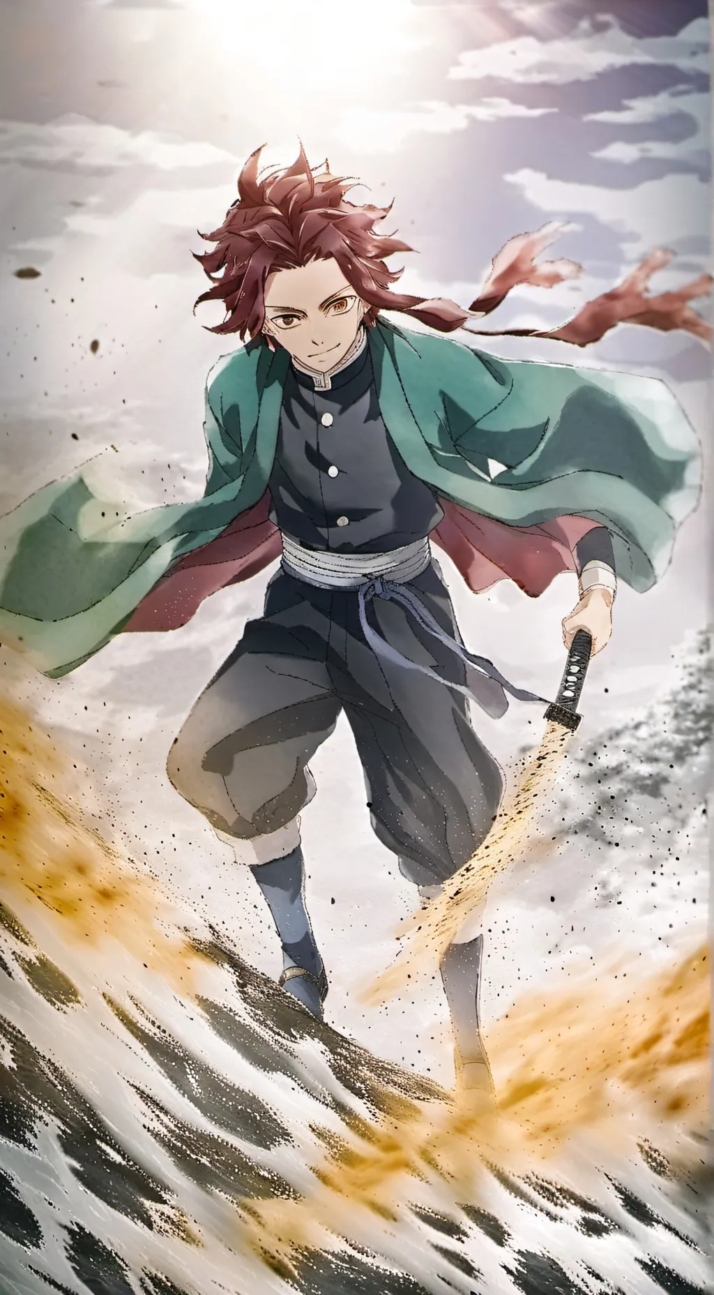 ai character: Save nezuko background