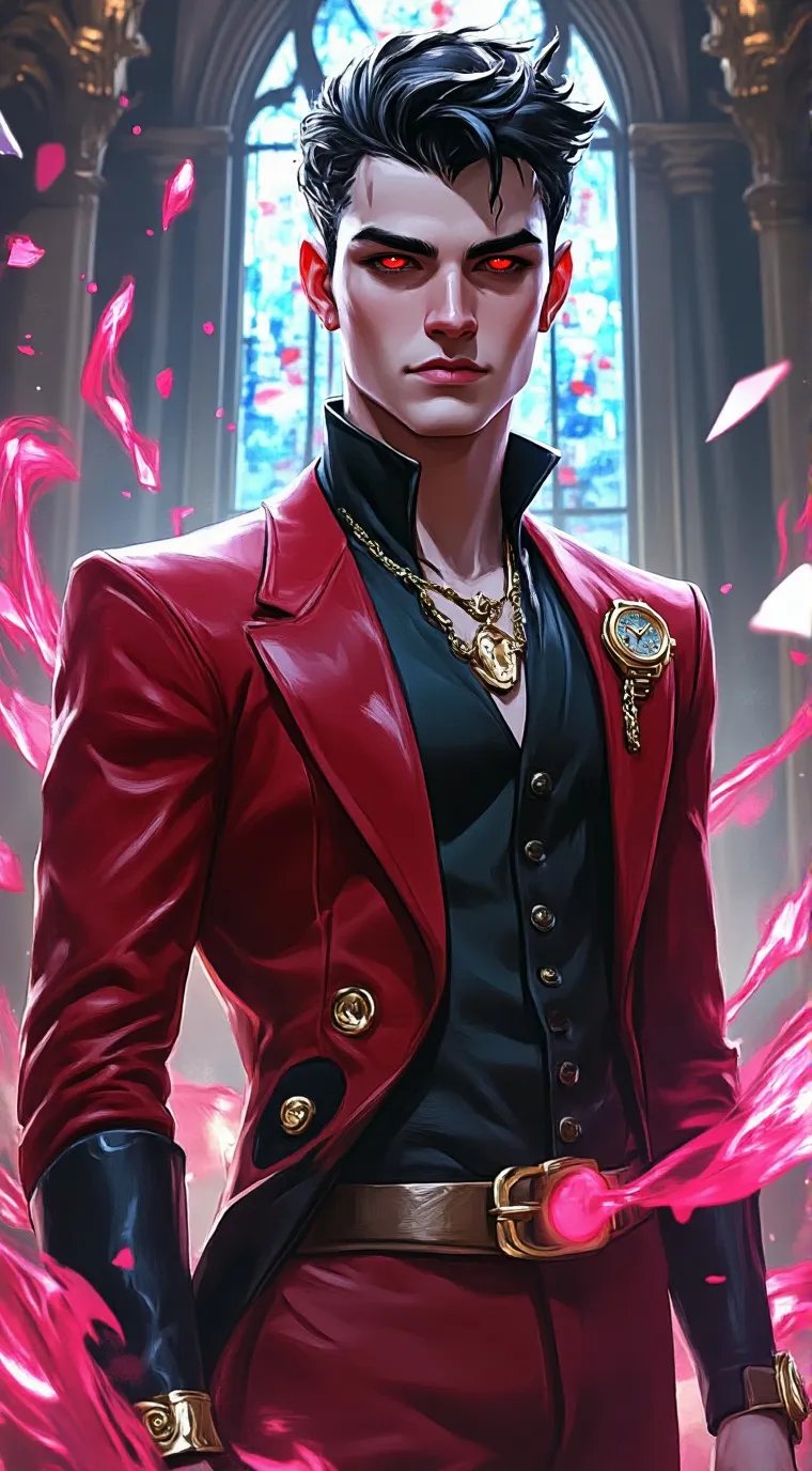 ai character: Vampire King 👑  background