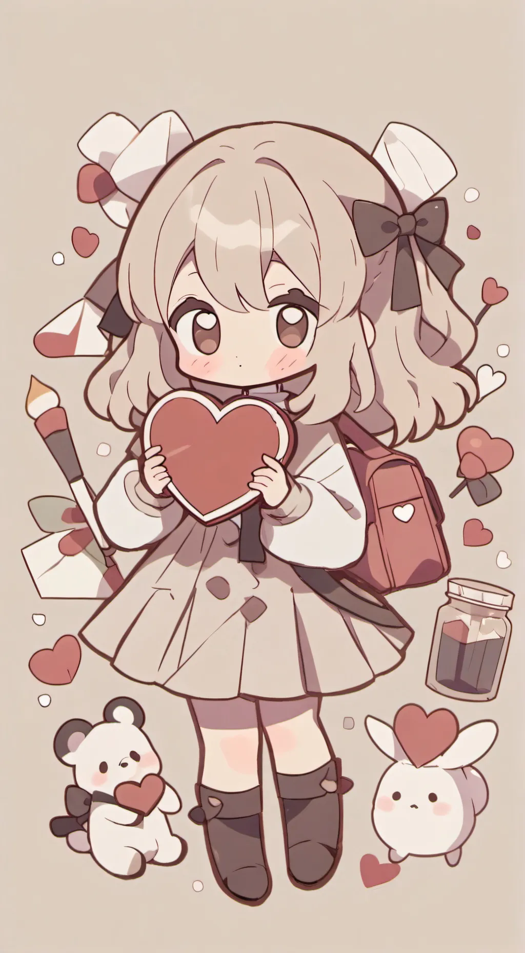 ai character: DS KNY Valentine's background