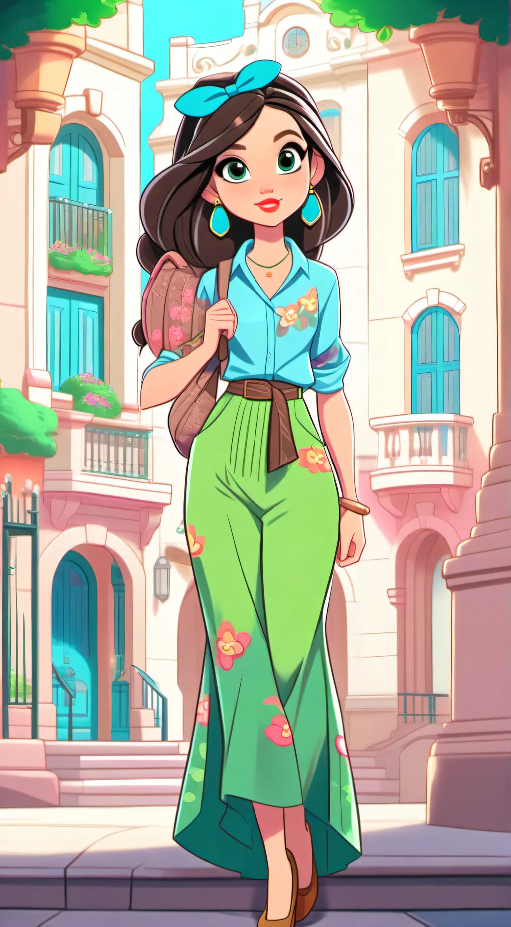 ai character: mean girl background