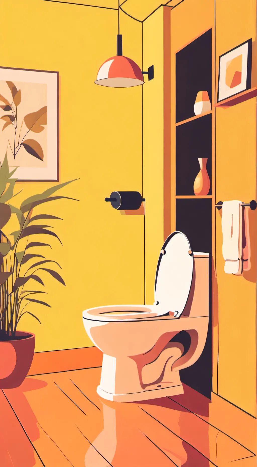 ai character: toilet temptation  background