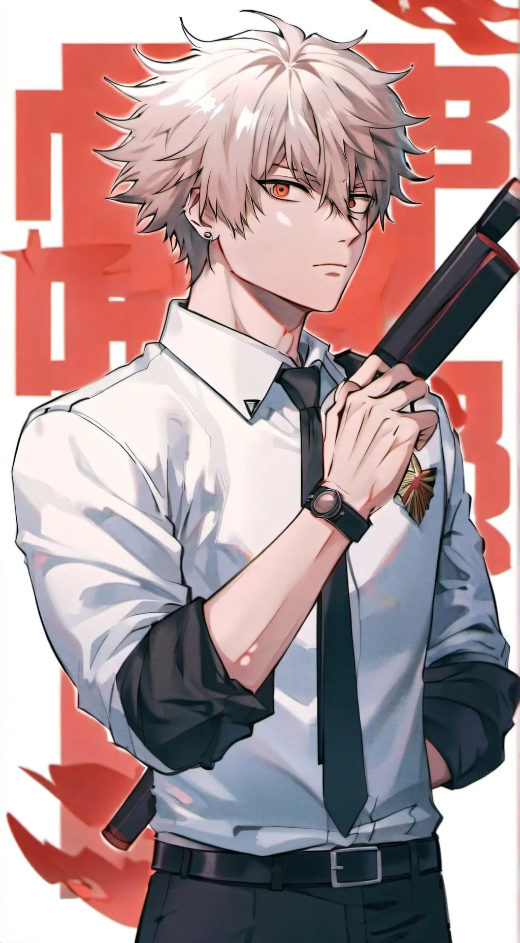 ai character: Bakugo y deku💚🧡 background