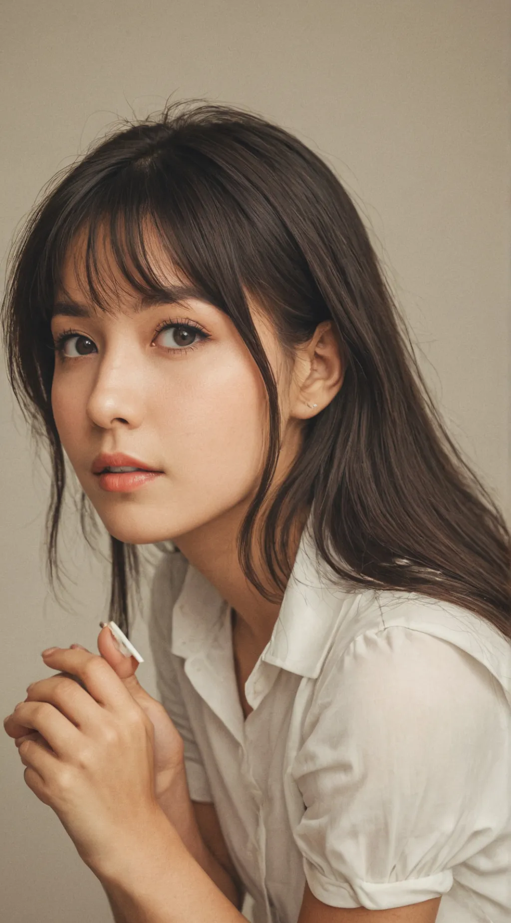 ai character: cherry background