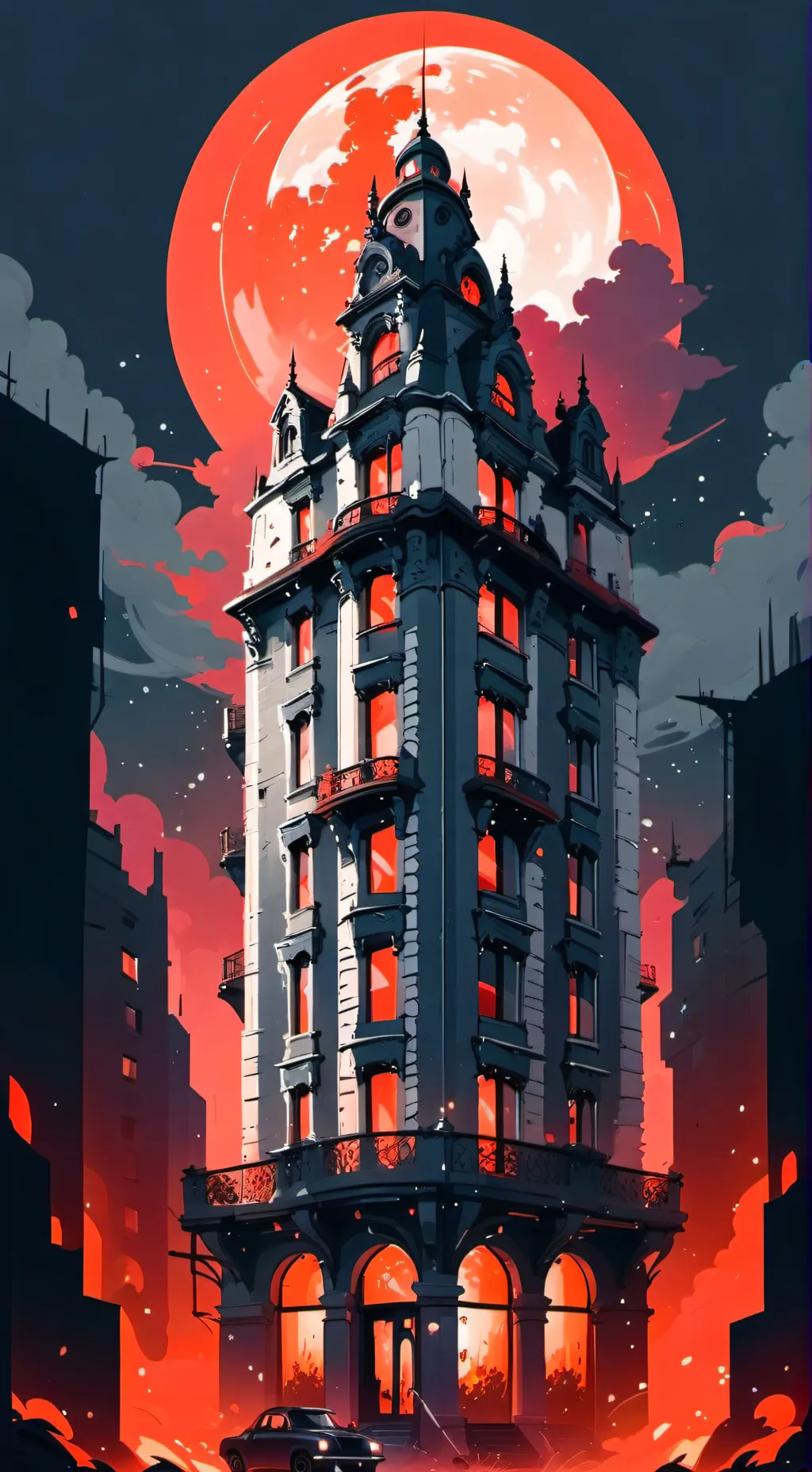 ai character: Hazbin Hotel background