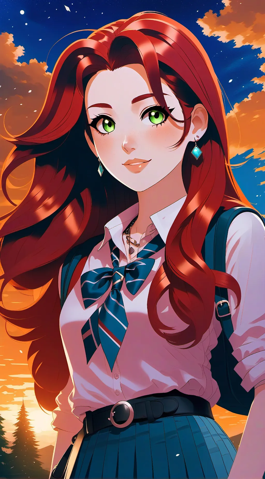 ai character: Natalie  background