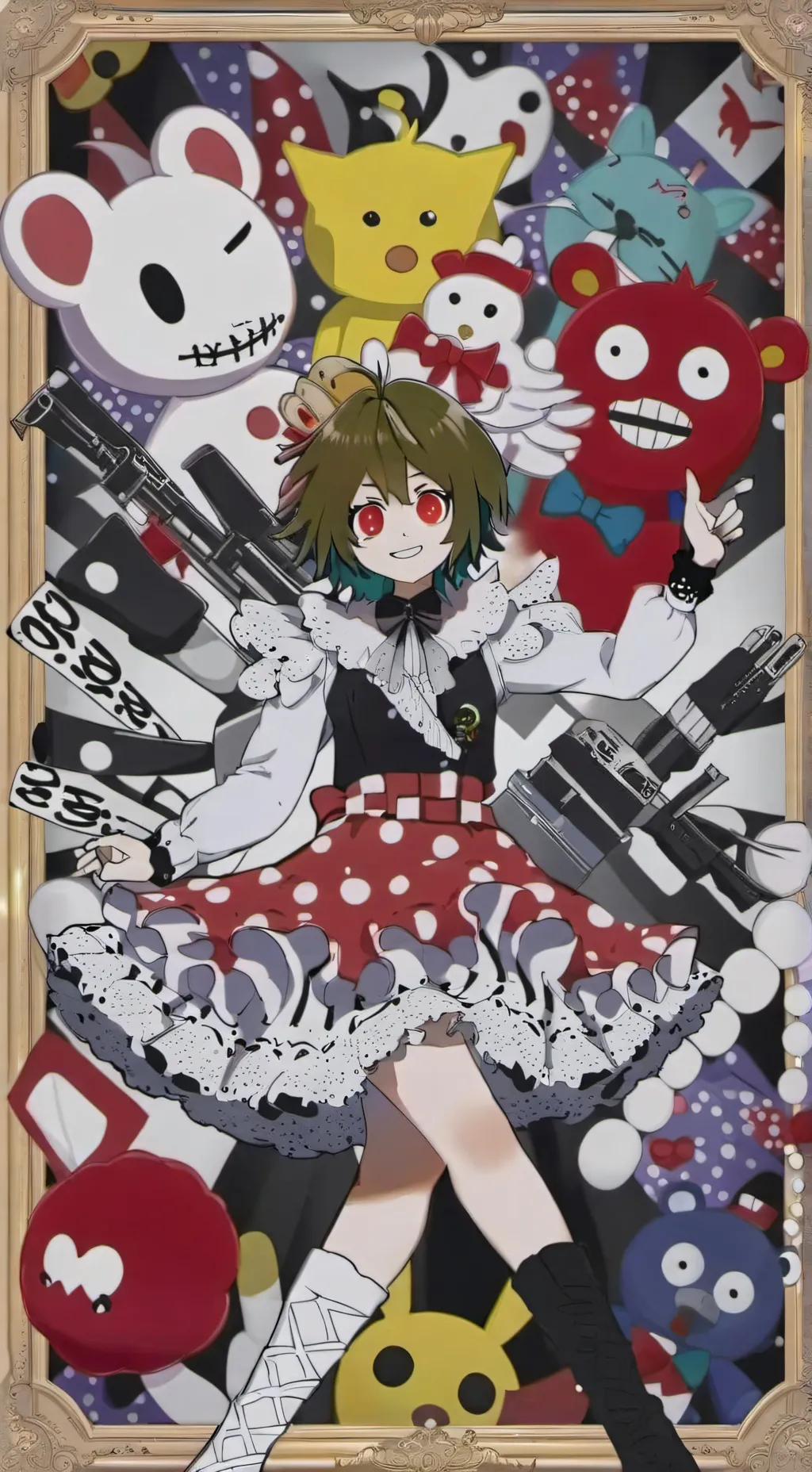 ai character: mha X fnaf background