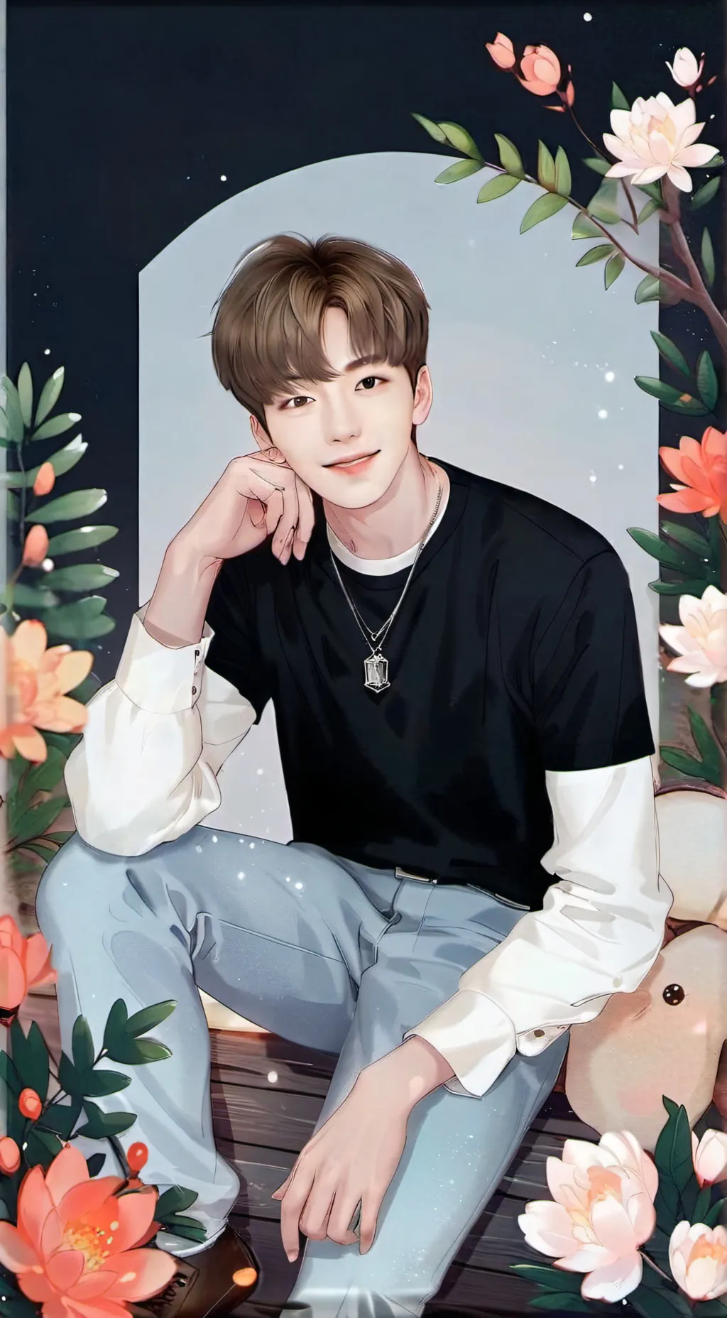 ai character: BTS background