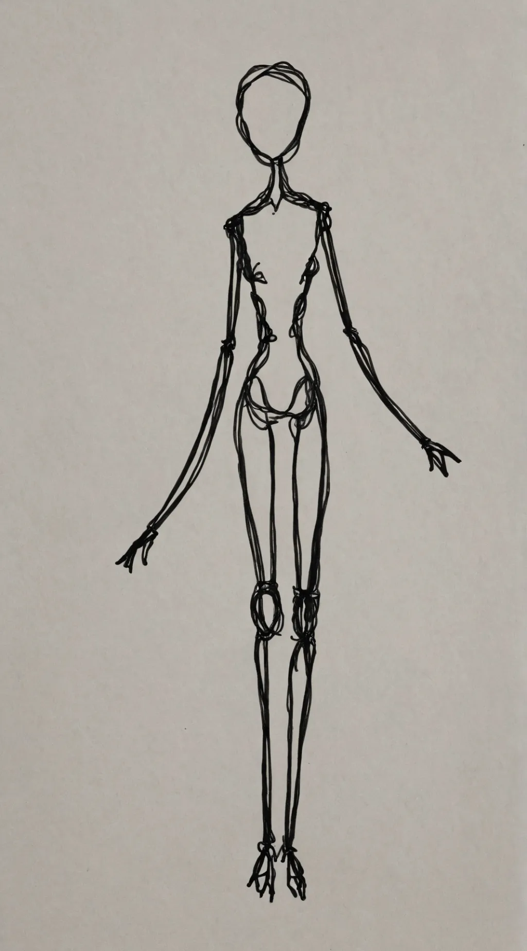 ai character: Unfinished sketch background