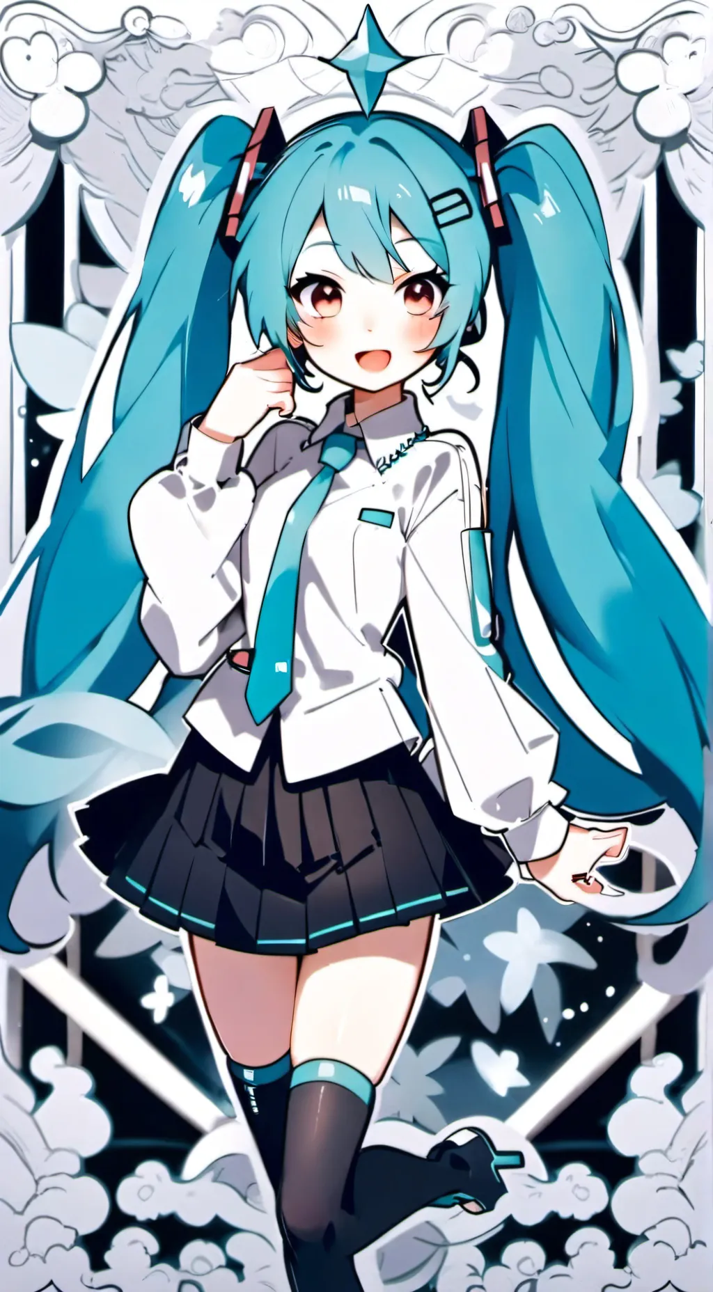 ai character: Hatsune Miku background