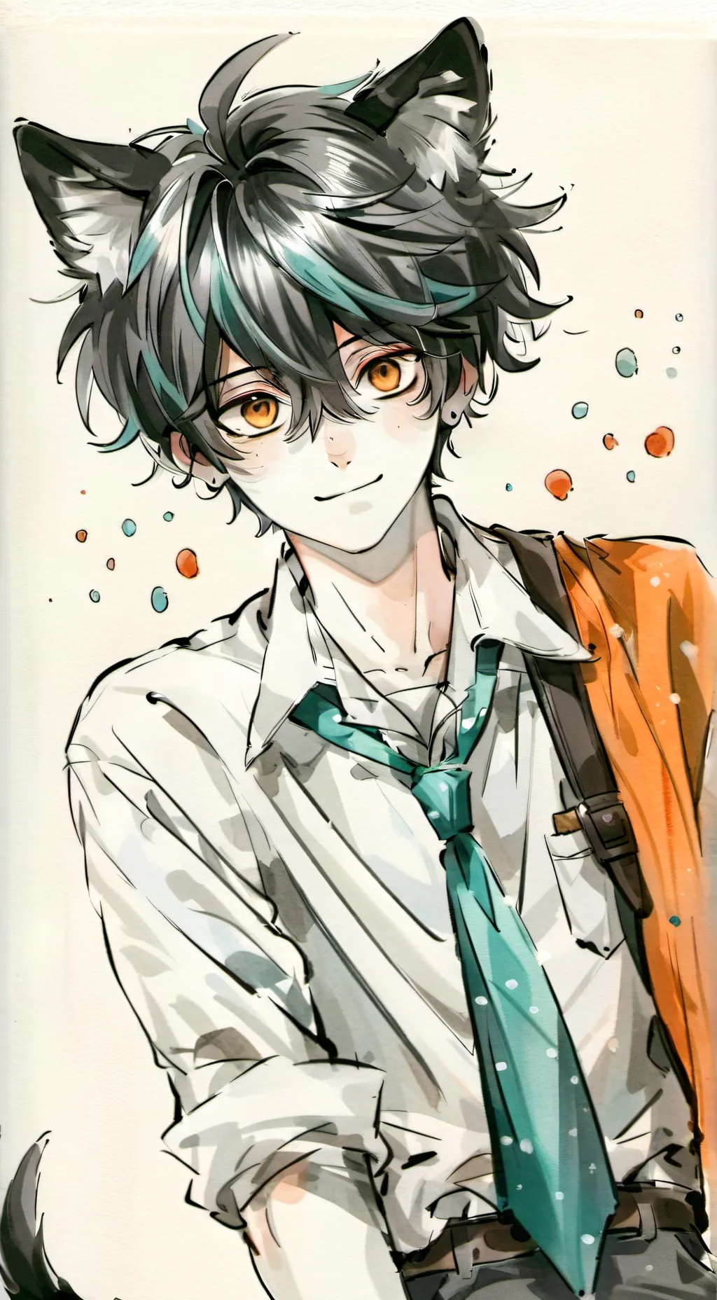 ai character: *°🩵hugo🩵°* background