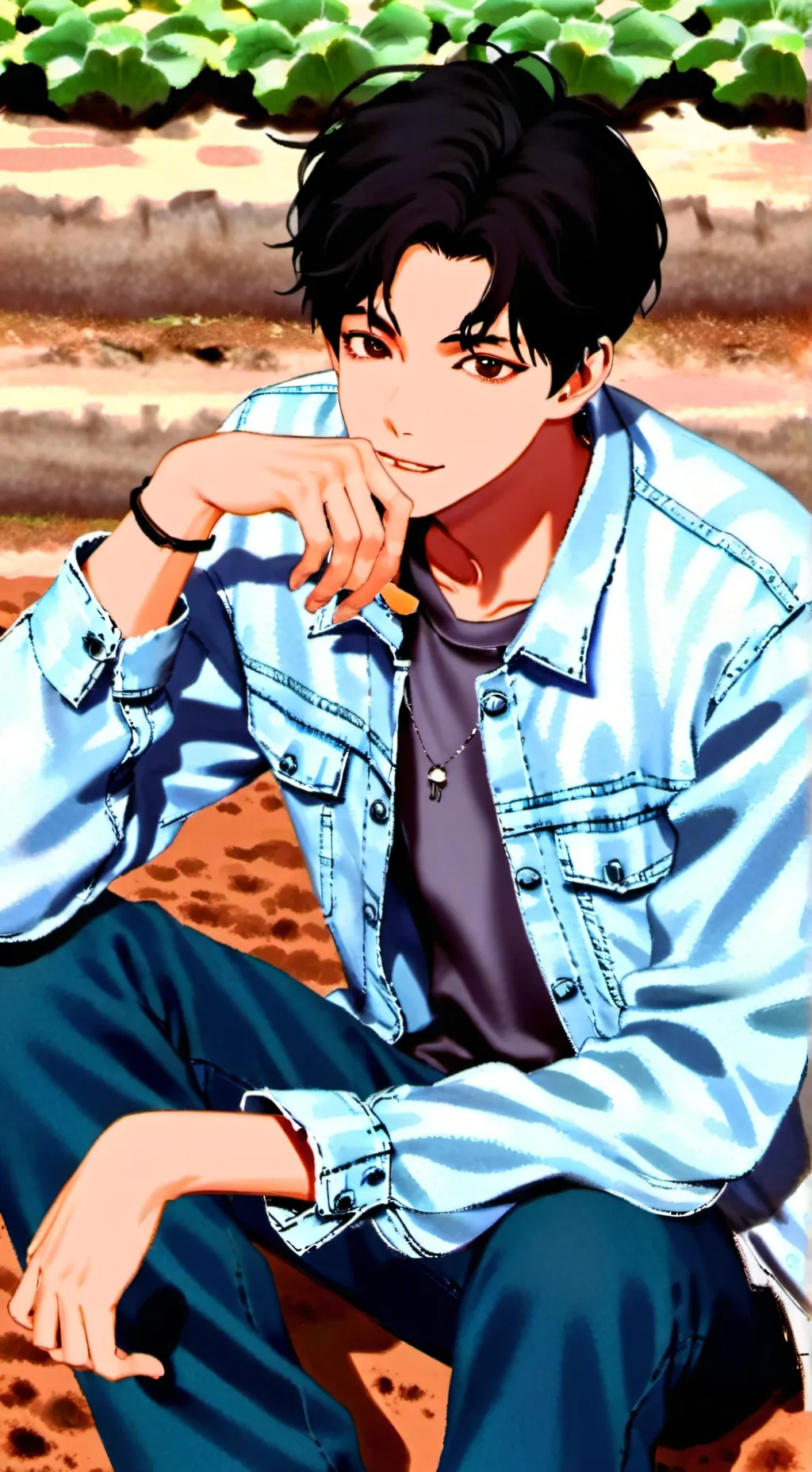 ai character: Mark background