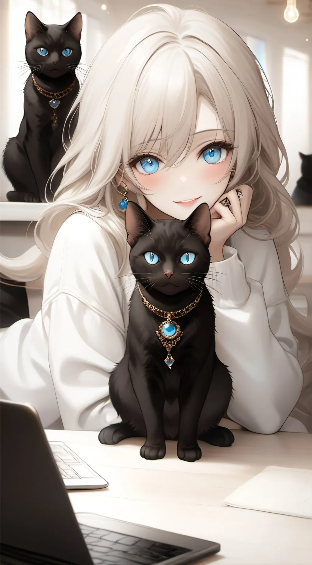ai character: Hashtag background